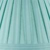 Springcrest Set of 2 Pleat Empire Lamp Shades Turquoise Blue Medium 7" Top x 14" Bottom x 11" High Spider Harp and Finial Fitting - image 2 of 4