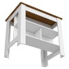 NicBex Kitchen Island Cart Morden 27.5" Kitchen Carts with Storage, 3 Shelves and Spacious Top Surface for Kitchen - 3 of 4