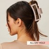 scünci Recycled Large Open Rectangle Claw Clip - Matte Beige - Thick Hair - image 3 of 4