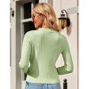 BLUEMING Womens Sweater Cardigan Cropped Lightweight Rib Texture Button Down Knit Tops 2025 Fall Fashion Outfits - 2 of 4