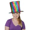Beistle Fabric Rainbow Hat, (1/Pkg) Multicolored - 2 of 3