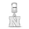 Black Bow Jewelry Sterling Silver Nebraska Cornhuskers NCAA Bead Charm - 3 of 4