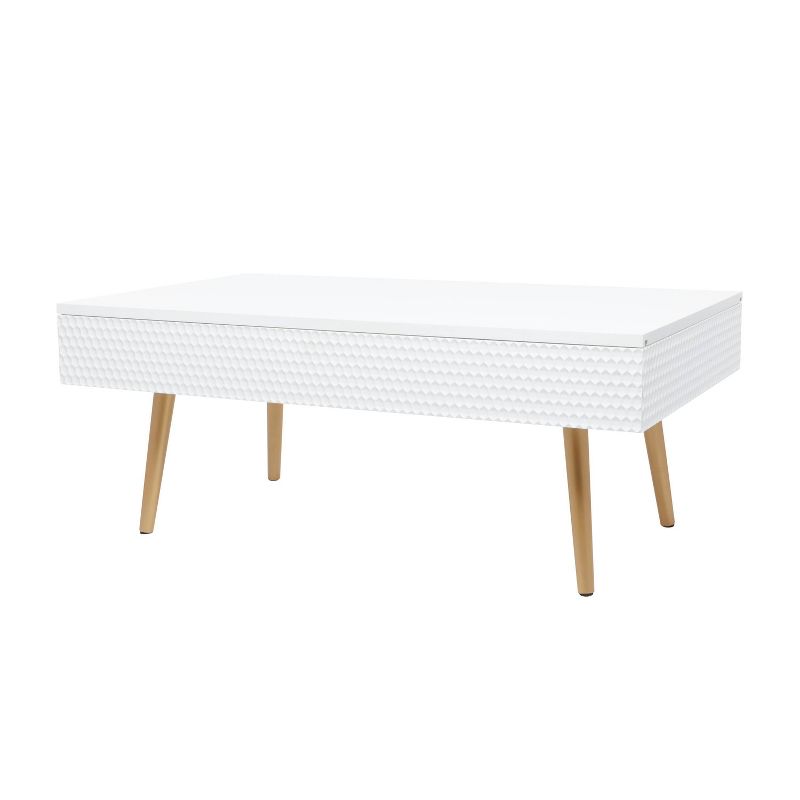 Contemporary Wood Coffee Table White - Olivia &#38; May, 2 of 30