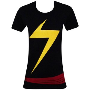 Womens Ms. Marvel Costume Fitted T-Shirt - 1 of 2