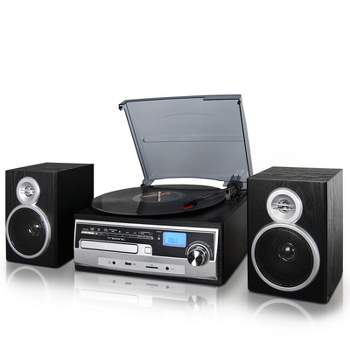 Trexonic 3-Speed Vinyl Turntable Home Stereo System