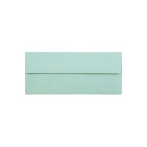 JAM Paper #10 Business Envelopes 4.125 x 9.5 Aqua Blue 1523976 - 1 of 2