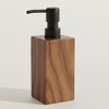 Evideco French Home Goods Bath Hand Soap & Lotion Dispenser ACACIA 10 FL OZ Brown and Black - 2 of 4