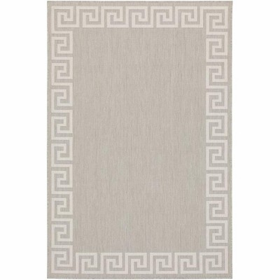 Oriental Weavers Portofino 6560D Grey/ Ivory Indoor/Outdoor Area Rug - 1'10" x 7'3"