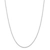 Black Bow Jewelry 1.5mm 14k White Gold Solid Diamond Cut Rope Chain Necklace - 3 of 4
