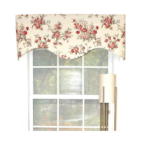 RLF Home Dewillow Cornice 100% Cotton with Fully Lined 3" Rod Pocket Valnance for Windows 50" x 17" Natural - image 1 of 4