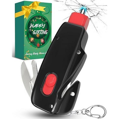 DOMETOUR Window Breaker Automotive Safety Hammer Keychain Accessories Cutter Cool Birthday Gifts Travel Essentials Stocking Stuffers