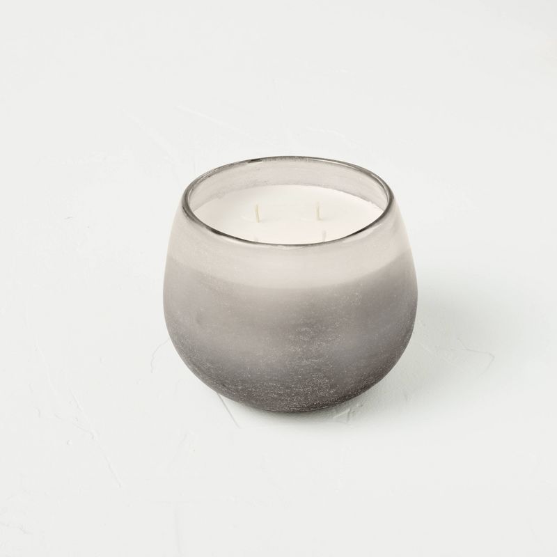 Tranquility Fashion Salted Glass Wellness Jar Candle Gray - Casaluna™, 1 of 10
