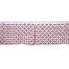  Bacati - Olivia Dots/Cross Coral/Navy Crib/Toddler Bed Skirt - 3 of 3
