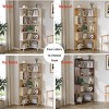 L-shaped Corner Bookshelf, Solid Wood Shelf, 5 Tier Display Shelf, Corner Organizer, For Small Spaces - 4 of 4
