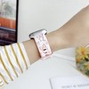 HTUTWOO Bowknot Apple Watch Strap, Sport Silicone Band 38/40/41/42/44/45/49mm, Adjustable Wristband for iWatch Series 10 9 8 7 6 5 4 3 2 1 Ultra SE - 4 of 4