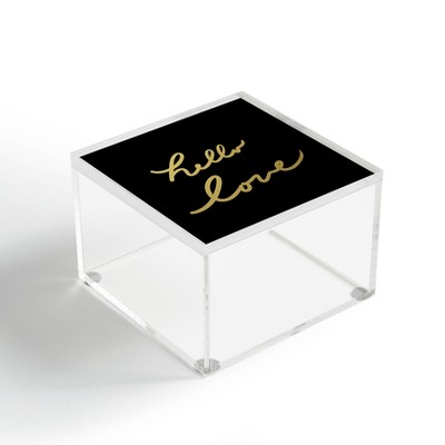 Lisa Argyropoulos Hello Love 4" x 4" Acrylic Box - Deny Designs