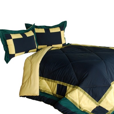 Slickblue Down Alt Bedding Set, Vermicelli Quilting, Patchwork Quilt Look, Full/Queen Size, 6 Different Design Options