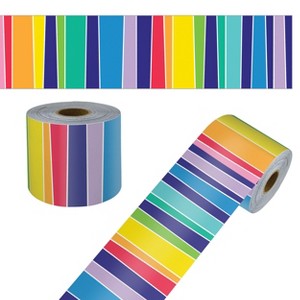 Carson Dellosa Education 65' Rainbow Rolled Straight Bulletin Board Borders (1 roll) - 1 of 4