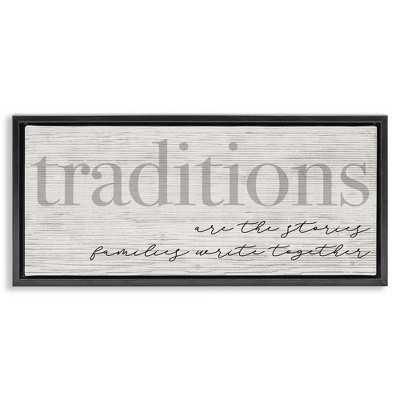 Stupell Industries Family Traditions Heartfelt Phrase, 25" x 11"