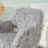 Sapphtopaz Accent Chair Faux Fur Modern Lounge Chair Living Room Chair Make Up Chair Side Chair Comfy Chair for Living Room - 3 of 4