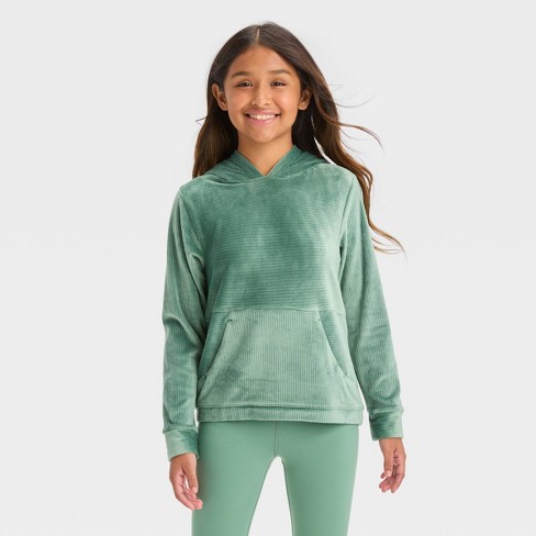 Girls best sale green hoodie