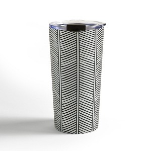 Little Arrow Design Co Organic Chevron Inkwell 20 oz Stainless Steel Travel Mug - Deny Designs - 1 of 4