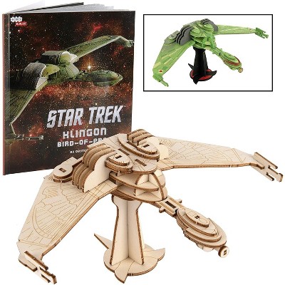 Incredibuilds Star Trek Klingon Bird-of-Prey Book & Wood Model Kit