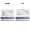 Amanti Art Mirror Makeover Bathroom Mirror Frame Border Kit - Fully Assembled Peel and Stick Frame - Mirror NOT Included - Cabinet White Narrow Trim - 4 of 4