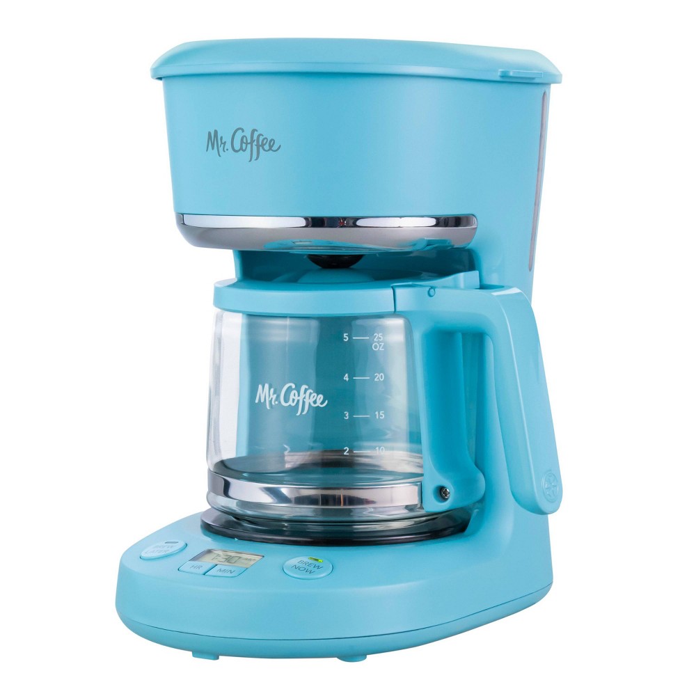 Mr. Coffee 5-Cup Programmable Coffee Maker - Artic Blue