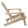 Northlight 36" Natural Brown Classic Folding Wooden Adirondack Chair - 4 of 4