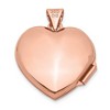 Black Bow Jewelry 14k Rose Gold 18mm Polished Domed Heart Locket - 3 of 4