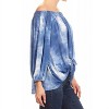 Women's Tie Front Tunic Top - ariella - 2 of 3
