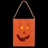 Northlight Small Orange Wood Jack O Lantern Halloween Candle Lantern - 6.25" - 3 of 4