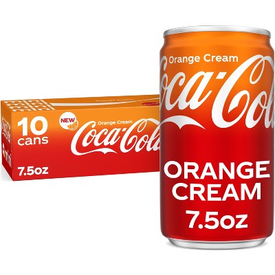 Coca-Cola Orange Cream Soda - 10pk/7.5 fl oz Mini Cans