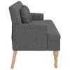vidaXL Bench with Cushions Dark Gray 44.5 in.x25.4 in.x29.7 in. Fabric - 4 of 4