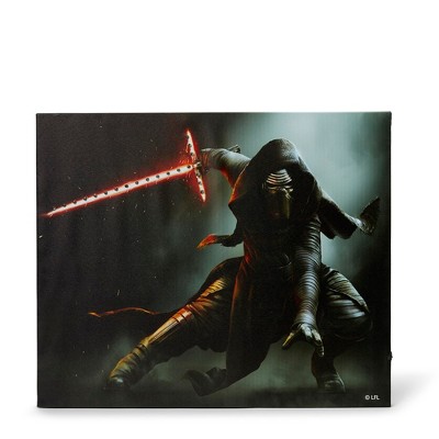 Seven20 Star Wars Illuminated Canvas Art - 23.9”x19.9” - Kylo Ren