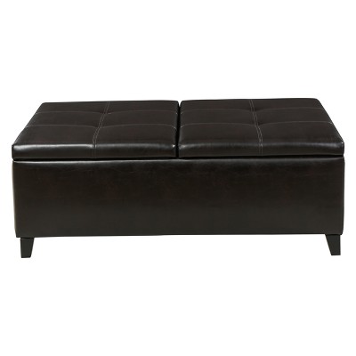 Lanister Medium Storage Ottoman - Brown - Christopher Knight Home