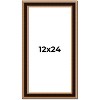 PosterPalooza | Panoramic Weathered Gold Picture Frame - UV Acrylic, Foam Board Backing, Hanging Hardware - 2 of 4