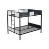 Full Over Full Metal Bunk Bed with Ladder for Bedroom - 2 of 4