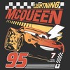 Mens Cars Distressed Checkered McQueen T Shirt - 2 of 4