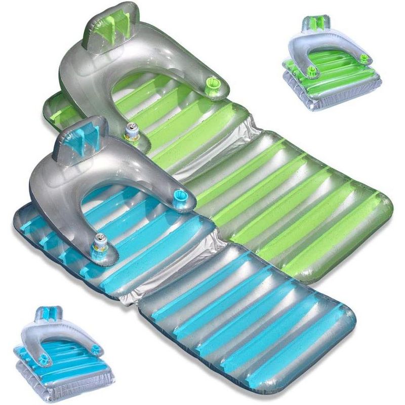 Swimline Folding Lounger Pool Float - 1 Lounger Included - Color May Vary, 1 of 7