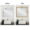 Amanti Art Mirror Makeover Bathroom Mirror Frame Border Kit - Fully Assembled Peel and Stick Frame - Mirror NOT Included - Grace Brushed Gold Trim - 4 of 4