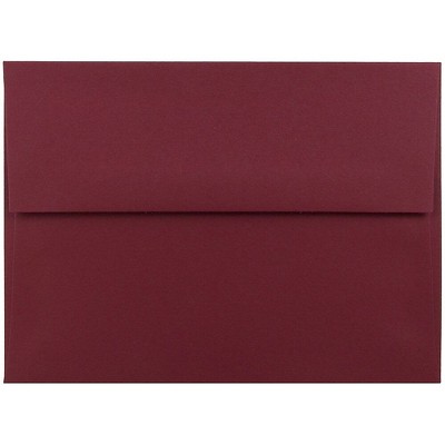 JAM Paper A6 Invitation Envelopes 4.75 x 6.5 Dark Red 157458