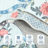 Pastoral Floral Washable Area Rug Non Slip Farmhouse Floor Cover Soft Non Shedding Indoor Rug Low Pile Foldable Carpet for Living Rom Bedroom Nursery - 4 of 4