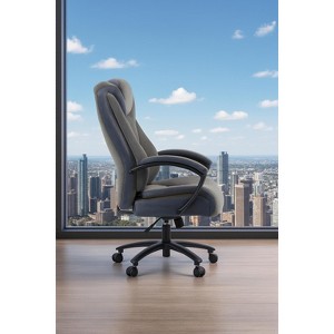 CAVINAS Ergonomic Office Chair with Adjustable Height,High-Back Computer Chair with Lumbar Support,Fabric Desk Chair with Swivel Function for Office - 1 of 4