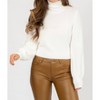 Women's FUZZY SEMICROP SWEATER - OLIVACEOUS - 2 of 4