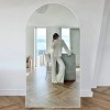 Muse Large Arch Mirror Full Length,71X31 Arched Mirror Oversize Rectangle With Arch-Crowned Top with Aluminum Frame Leaning Floor Mirrors-The Pop Home - 3 of 4