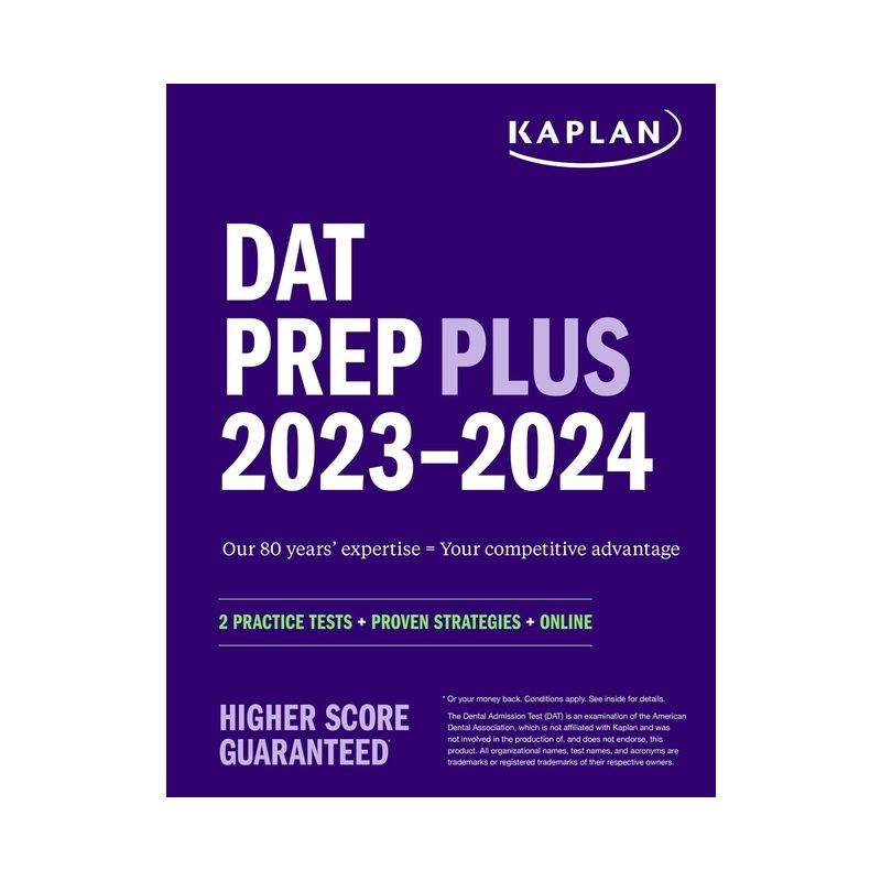 DAT Prep Plus 2023-2024 - (Kaplan Test Prep) by  Kaplan Test Prep (Paperback), 1 of 2