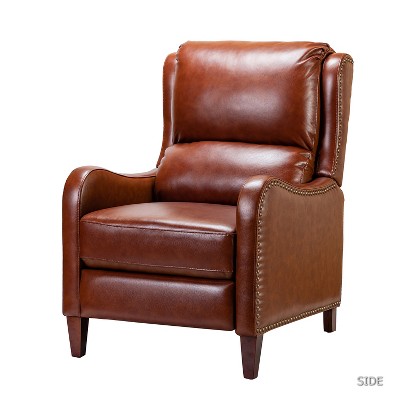 Jade Genuine Leather Cigar Chair Recliner | Karat Home