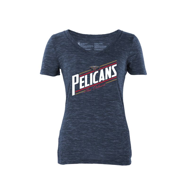 NBA New Orleans Pelicans Women&#39;s Short Sleeve V-Neck T-Shirt - S, 1 of 5